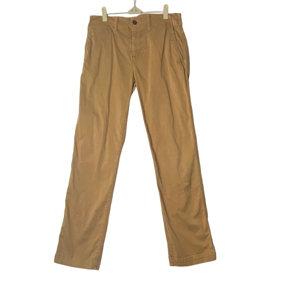 American Eagle Extreme Flex Original Straight‎ Leg Khaki Pants Men 30x32 Brown